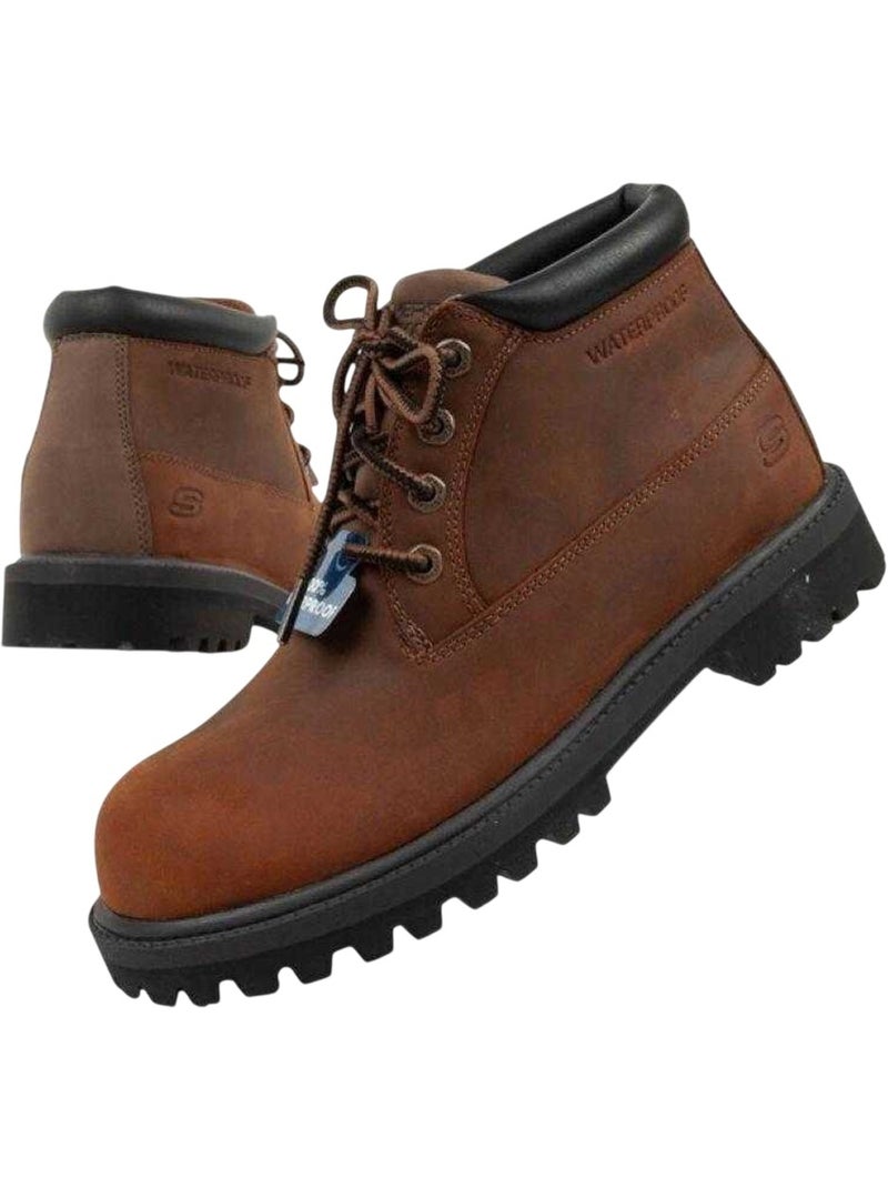Skechers - Bottines Marron foncé - Kiabi