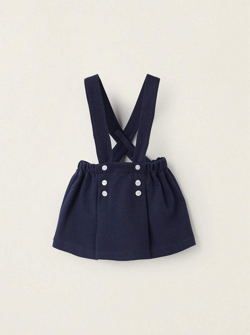 Skirt with Removable Straps for Newborn Girls 'B&S'   NOËL Bleu foncé - Kiabi