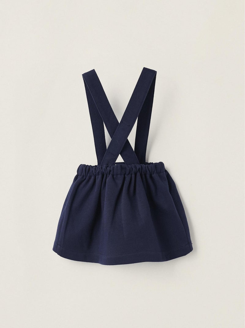 Skirt with Removable Straps for Newborn Girls 'B&S'   NOËL Bleu foncé - Kiabi