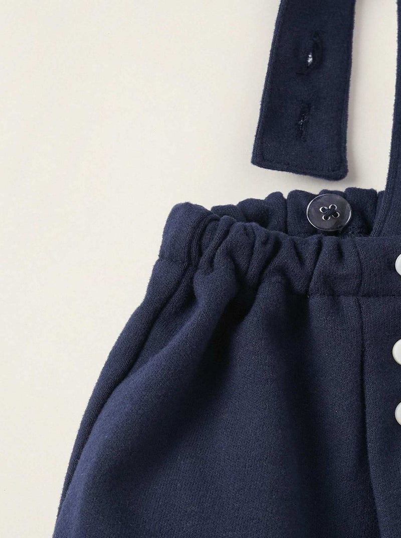 Skirt with Removable Straps for Newborn Girls 'B&S'   NOËL Bleu foncé - Kiabi