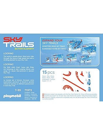 Sky trails: looping, set d'action, circuit aérien, 15 pièces, dès 7 ans