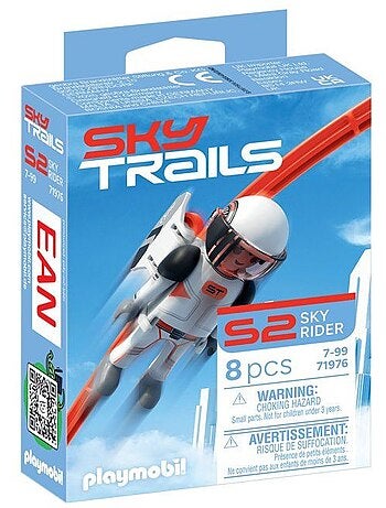 Sky trails: sky rider personnage, circuit aérien, 8 pièces, dès 7 ans
