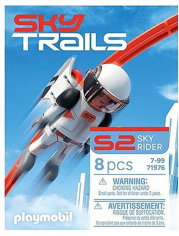 Sky trails: sky rider personnage, circuit aérien, 8 pièces, dès 7 ans
