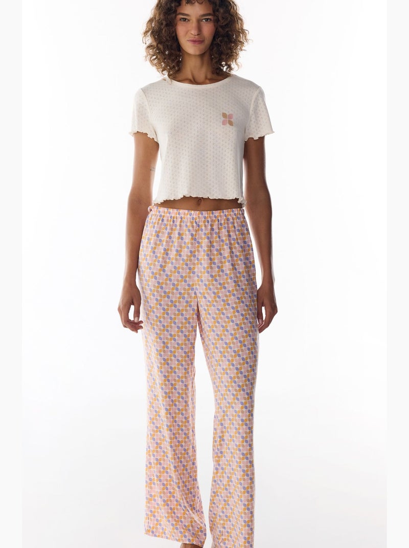 Sleep mode pantalon de pyjama à motif rétro penti Ambre - Kiabi