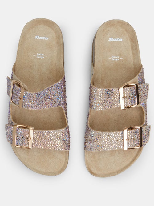 Slides avec micro strass BATA - Kiabi