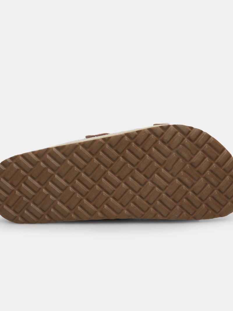 Slides avec micro strass BATA Beige - Kiabi