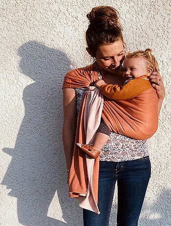 Sling - La Petite Echarpe Sans Nœud - Nude, Caramel (réversible)