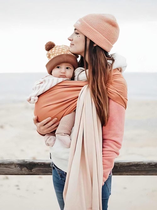 Sling - La Petite Echarpe Sans Nœud - Nude, Caramel (réversible) - Kiabi