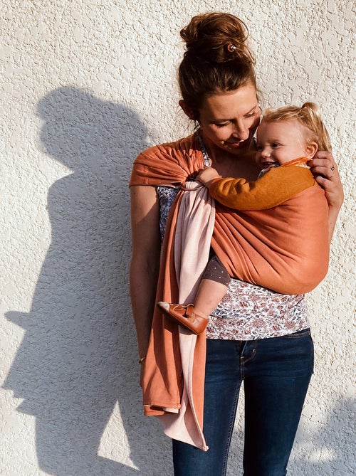 Sling - La Petite Echarpe Sans Nœud - Nude, Caramel (réversible) - Kiabi