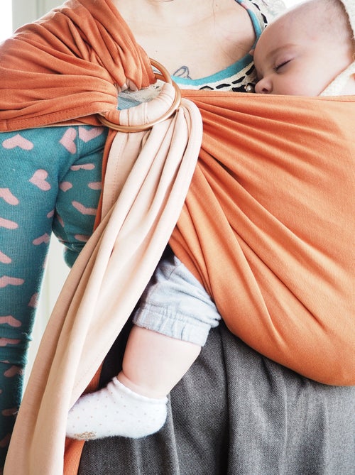 Sling - La Petite Echarpe Sans Nœud - Nude, Caramel (réversible) - Kiabi