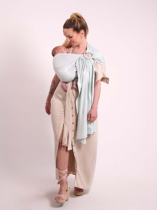 Sling Echarpe Tissée Sans Nœud - Azur Clair - Kiabi