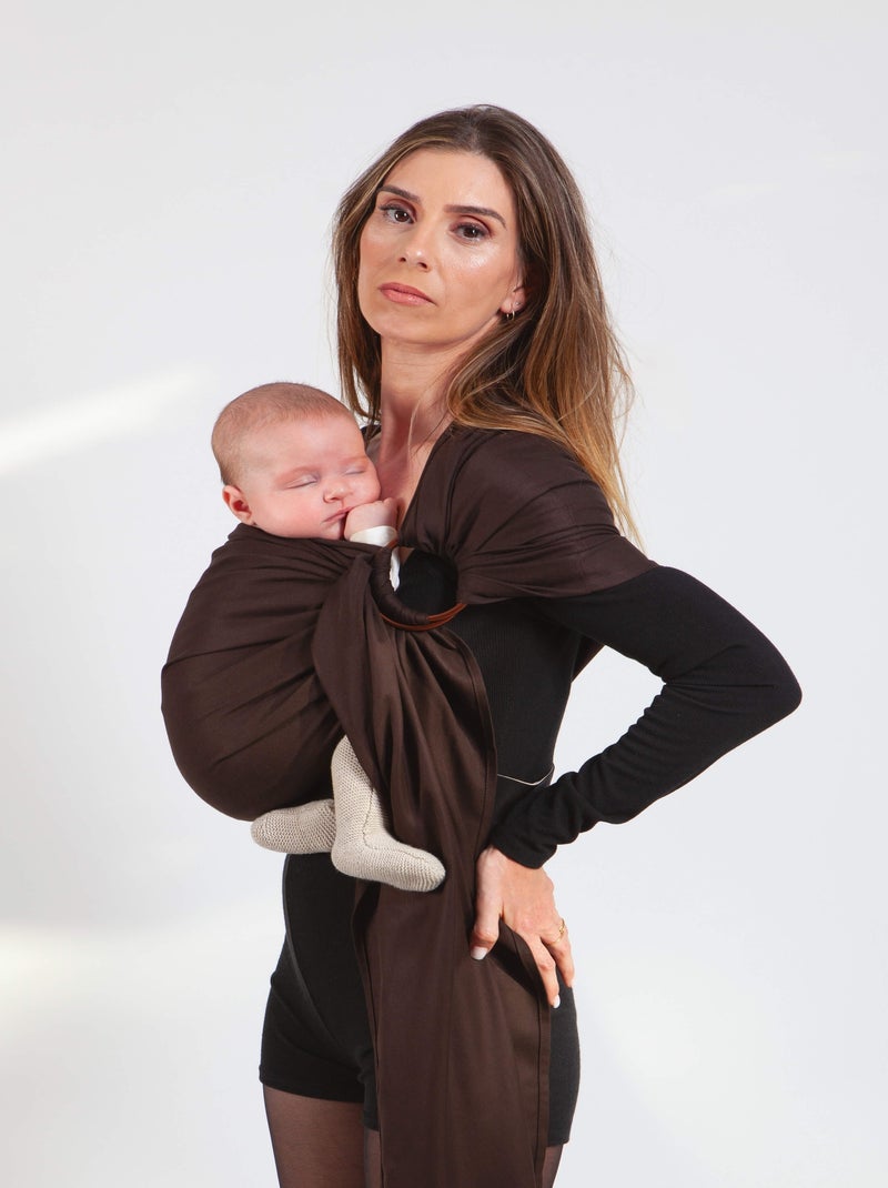 Sling Echarpe Tissée Sans Nœud - Espresso Noir Marron - Kiabi