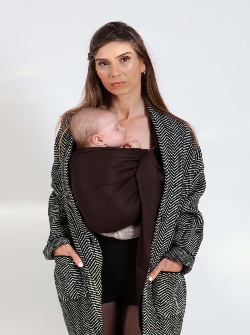 Sling Echarpe Tissée Sans Nœud - Espresso Noir Marron - Kiabi