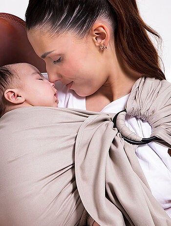 Sling Echarpe Tissée Sans Nœud - Or Blanc