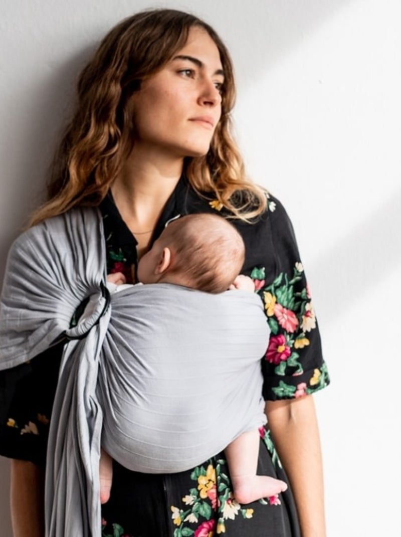 Sling Porte-Bébé Bio Nuage Gris - Kiabi