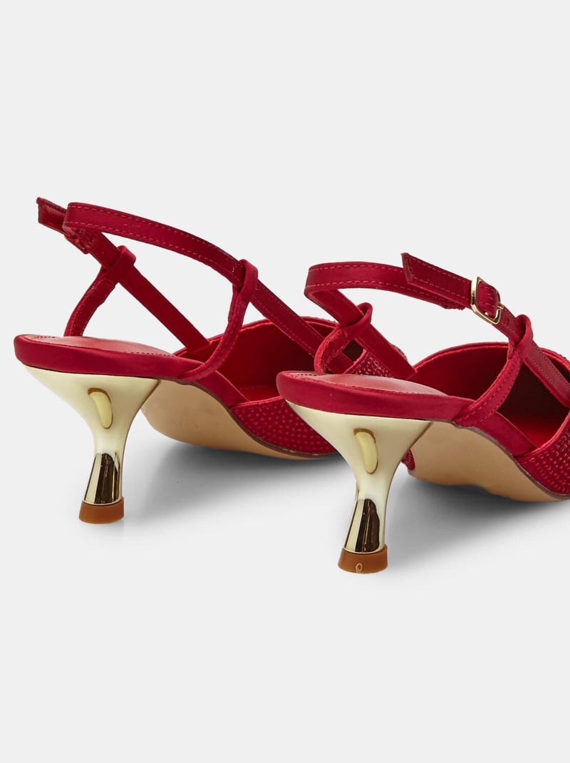 Slingback Bata Red Label Bordeaux - Kiabi