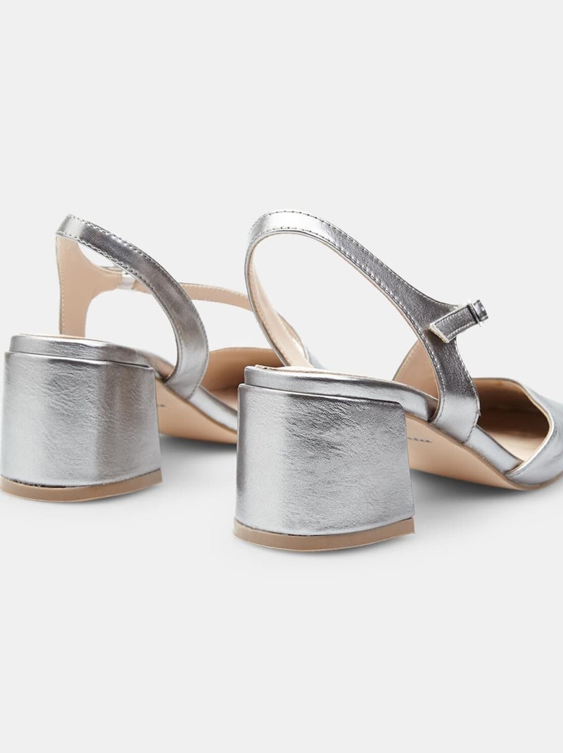 Slingback confortables  BATA Argent - Kiabi