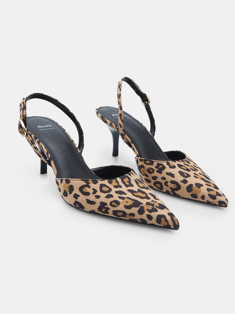 Slingback s BATA Marron - Kiabi