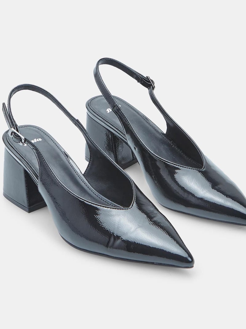 Slingback s BATA Noir - Kiabi