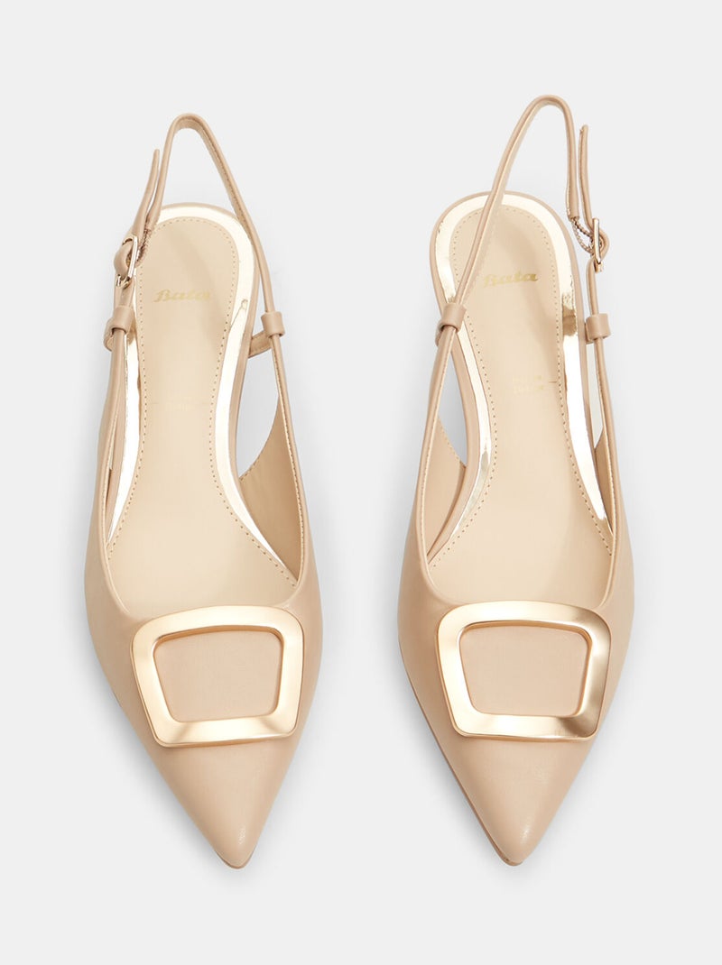 Slingbacks avec boucle dorée BATA Rose - Kiabi