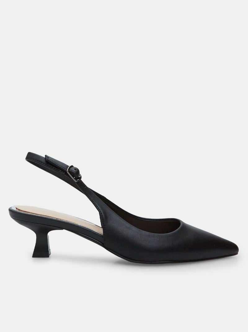 Slingbacks avec talon de 4,5 cm BATA Noir - Kiabi