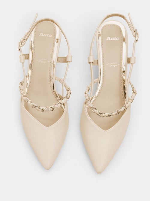 Slingbacks avec talon de 6 cm BATA - Kiabi
