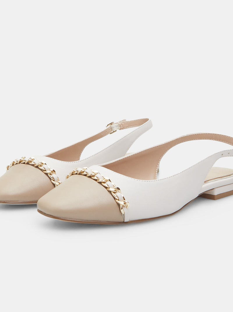 Slingbacks BATA Blanc - Kiabi