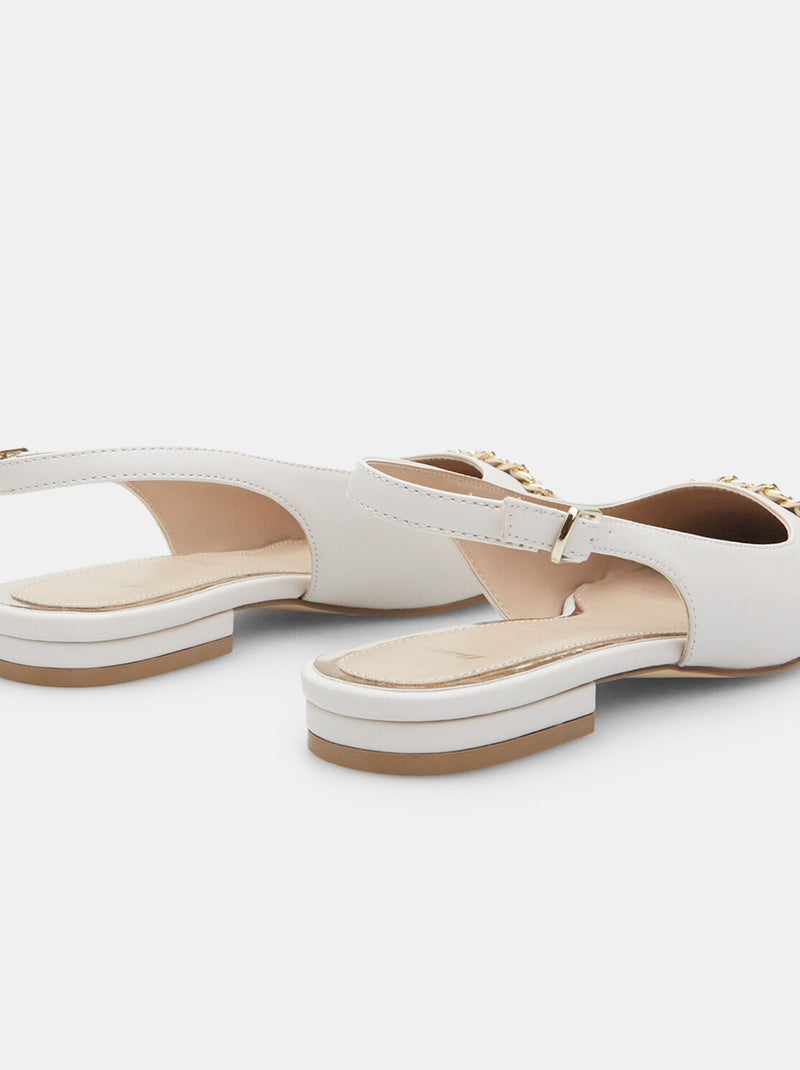 Slingbacks BATA Blanc - Kiabi