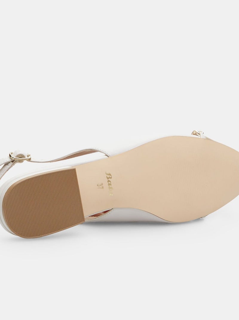 Slingbacks BATA Blanc - Kiabi
