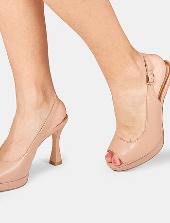 Slingbacks ouverte avec talon de 9 cm BATA