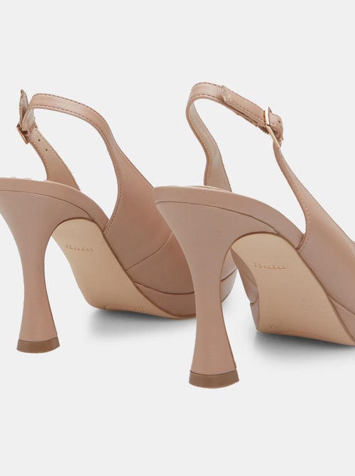 Slingbacks ouverte avec talon de 9 cm BATA - Kiabi