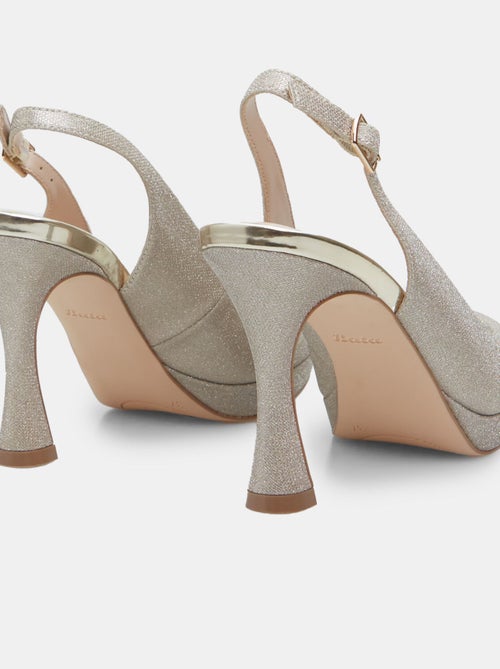 Slingbacks ouverte avec talon de 9 cm BATA - Kiabi