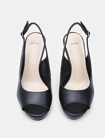 Slingbacks ouverte avec talon de 9 cm BATA
