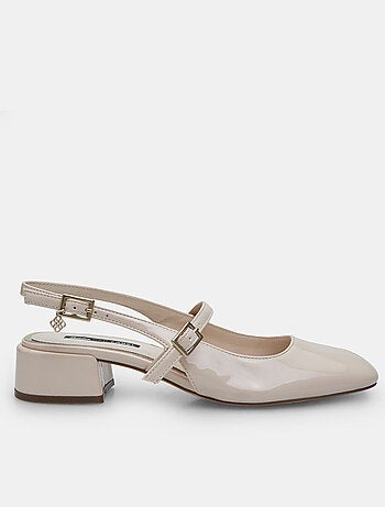 slingbacks vernis Bata Red Label avec talon de 3,5 cm