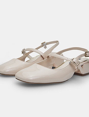 slingbacks vernis Bata Red Label avec talon de 3,5 cm