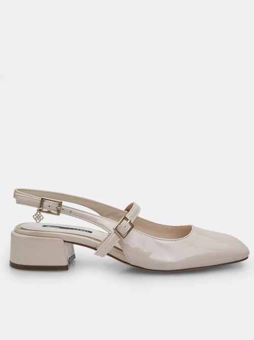 slingbacks vernis Bata Red Label avec talon de 3,5 cm - Kiabi