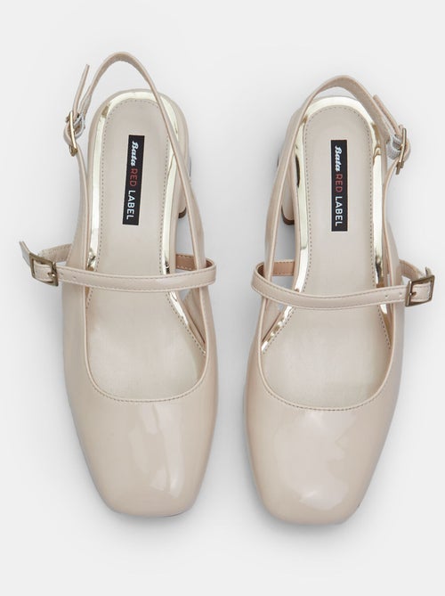 slingbacks vernis Bata Red Label avec talon de 3,5 cm - Kiabi