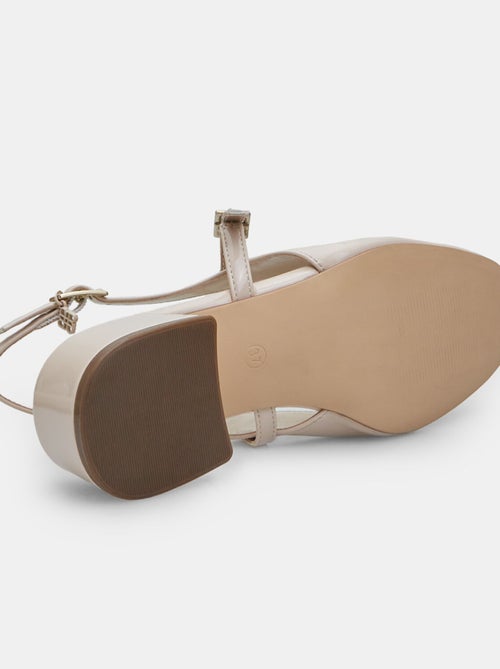 slingbacks vernis Bata Red Label avec talon de 3,5 cm - Kiabi