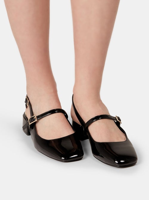 slingbacks vernis Bata Red Label avec talon de 3,5 cm - Kiabi