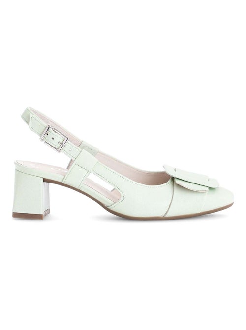 Slings pistaches en cuir - Kiabi