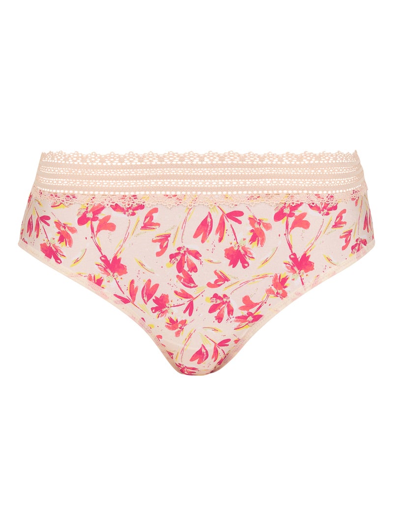 Slip agathe fantaisie sans complexe lingerie Orange corail - Kiabi
