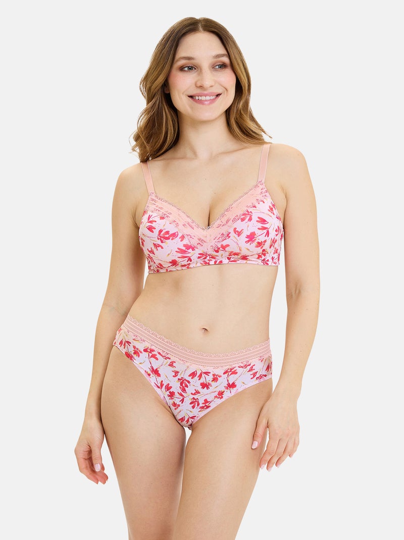Slip Agathe Fantaisie Sans Complexe Orange corail - Kiabi