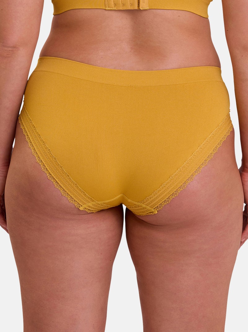 Slip agathe sans complexe lingerie Jaune paille - Kiabi