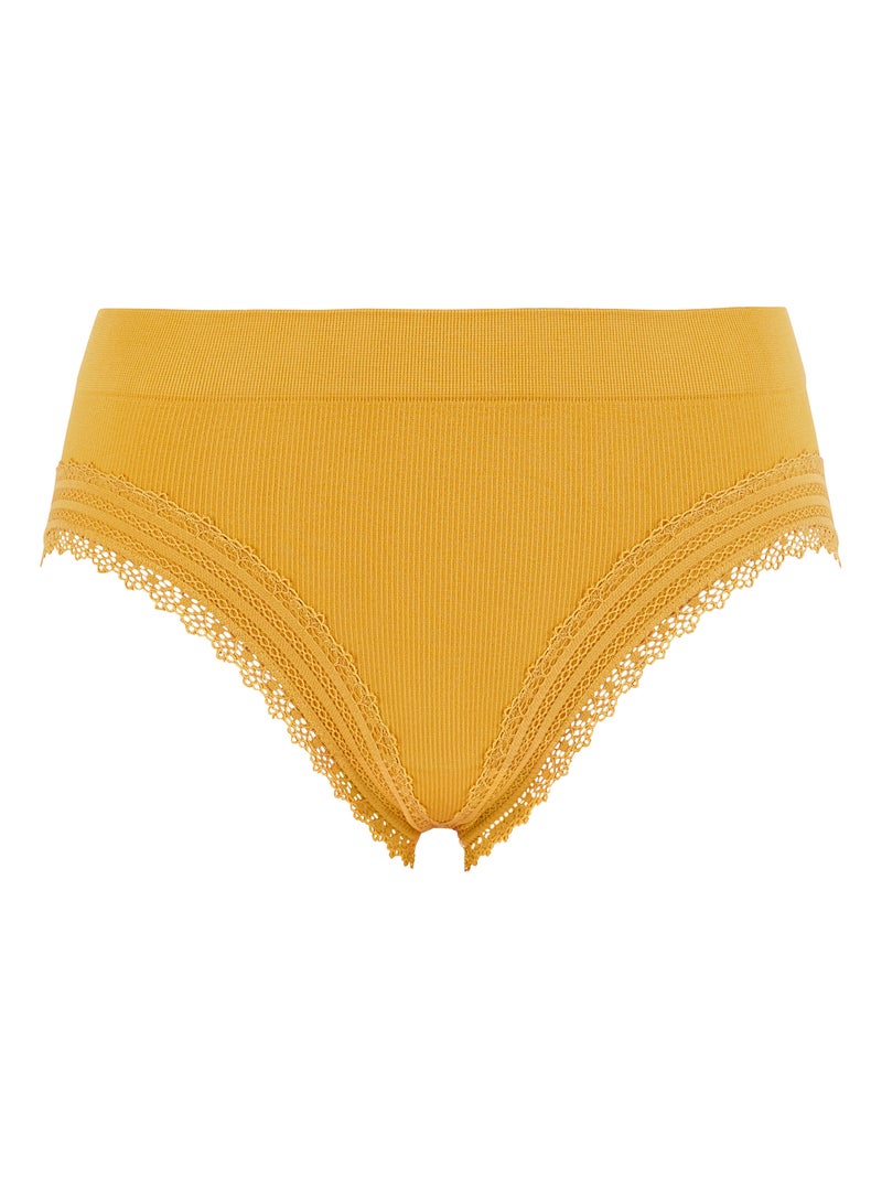 Slip agathe sans complexe lingerie Jaune paille - Kiabi