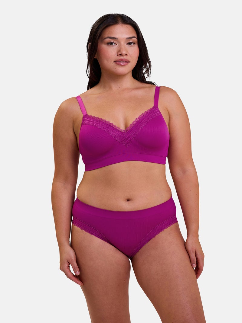 Slip agathe sans complexe lingerie Rose fushia - Kiabi