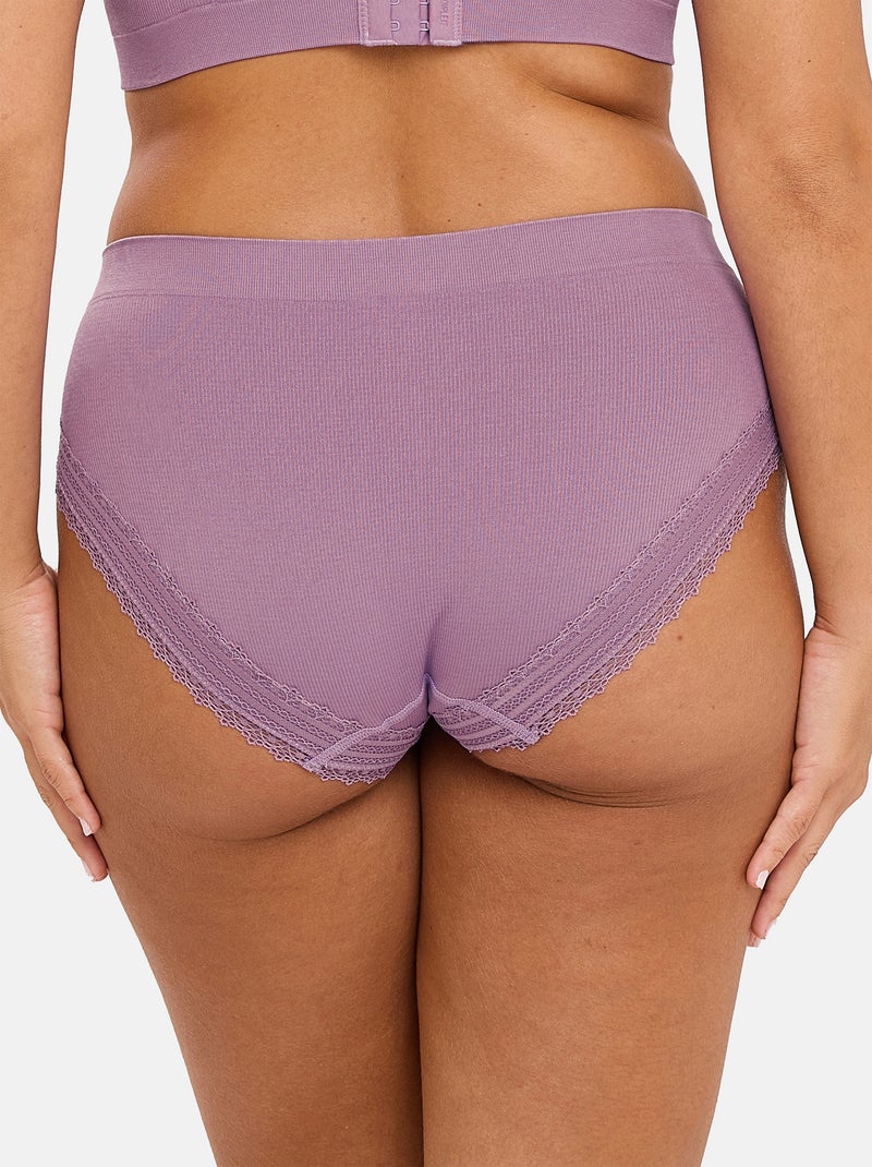 Slip agathe sans complexe lingerie Violet clair - Kiabi