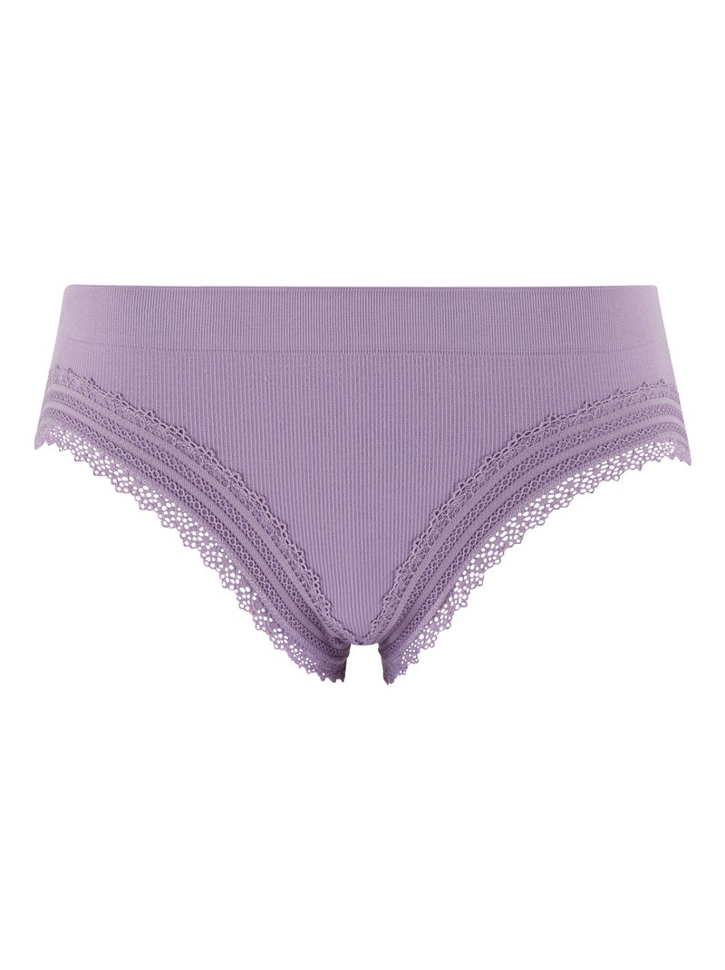 Slip agathe sans complexe lingerie Violet clair - Kiabi