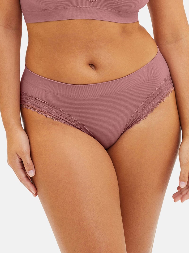 Slip Agathe Sans Complexe Vieux rose - Kiabi