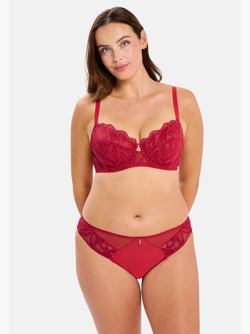 Slip aliénor sans complexe lingerie Rouge - Kiabi