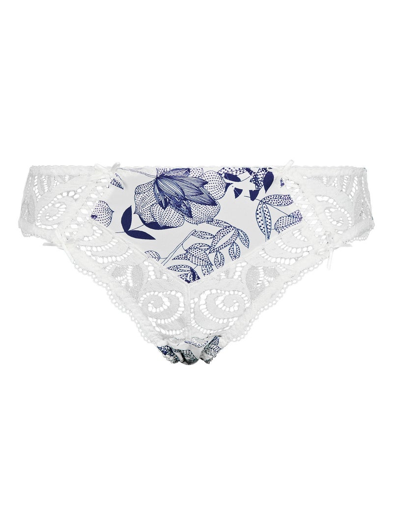 Slip amelie print sans complexe lingerie Blanc Bleu - Kiabi